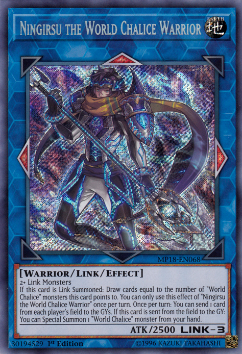 Ningirsu the World Chalice Warrior [MP18-EN068] Secret Rare - Duel Kingdom