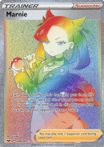 Marnie (Secret) (208/202) [SWSH01: Sword & Shield Base Set] - Duel Kingdom