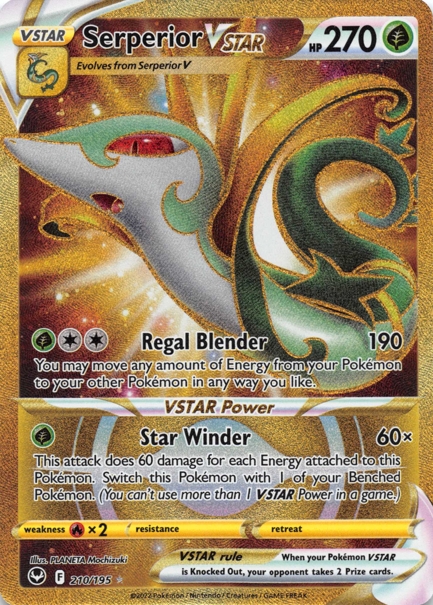 Serperior VSTAR (210/195) [Sword & Shield: Silver Tempest]