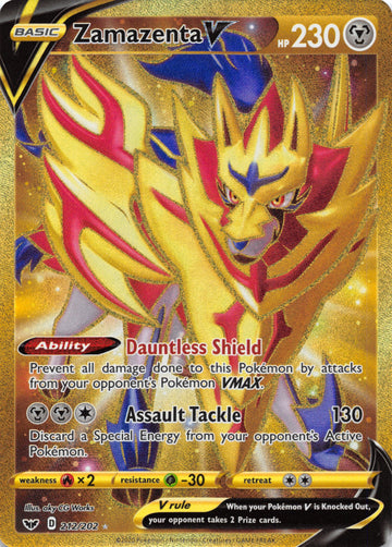 Zamazenta V (Secret) (212/202) [SWSH01: Sword & Shield Base Set] - Duel Kingdom