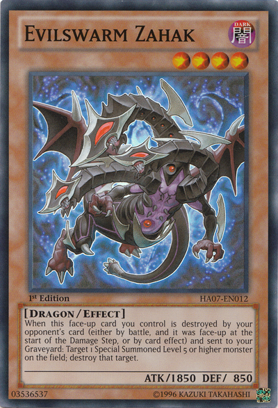 Evilswarm Zahak [HA07-EN012] Super Rare - Duel Kingdom