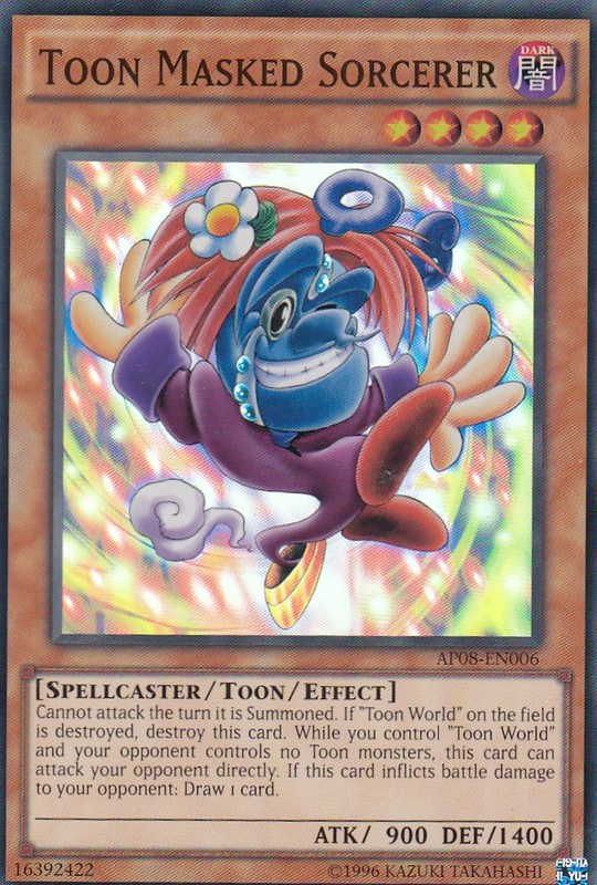 Toon Masked Sorcerer [AP08-EN006] Super Rare - Duel Kingdom