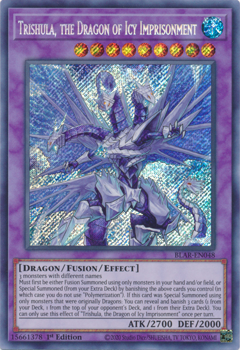 Trishula, the Dragon of Icy Imprisonment [BLAR-EN048] Secret Rare - Duel Kingdom