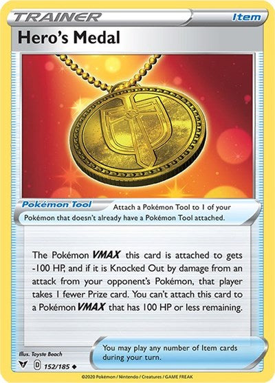 Hero's Medal  [152/185] [SWSH04: Vivid Voltage] - Duel Kingdom