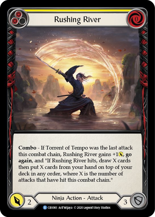 Rushing River (Yellow) [CRU061] 1st Edition Normal - Duel Kingdom