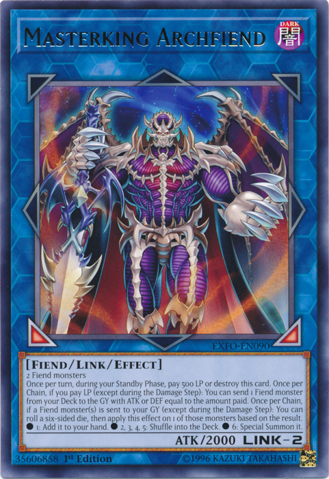 Masterking Archfiend [EXFO-EN090] Rare - Duel Kingdom