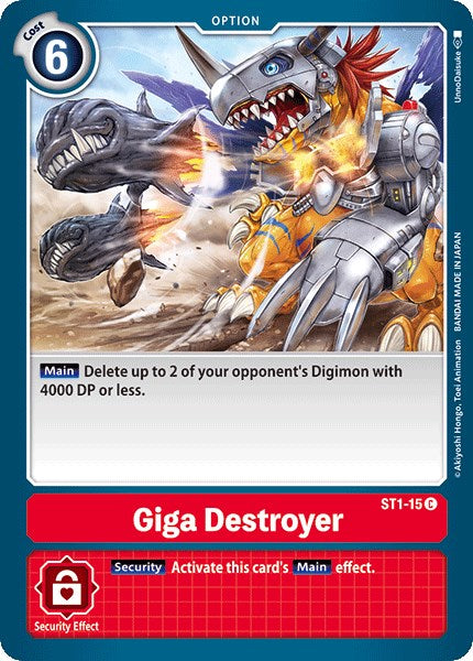 Giga Destroyer [ST1-15] [Starter Deck 01: Gaia Red] Normal