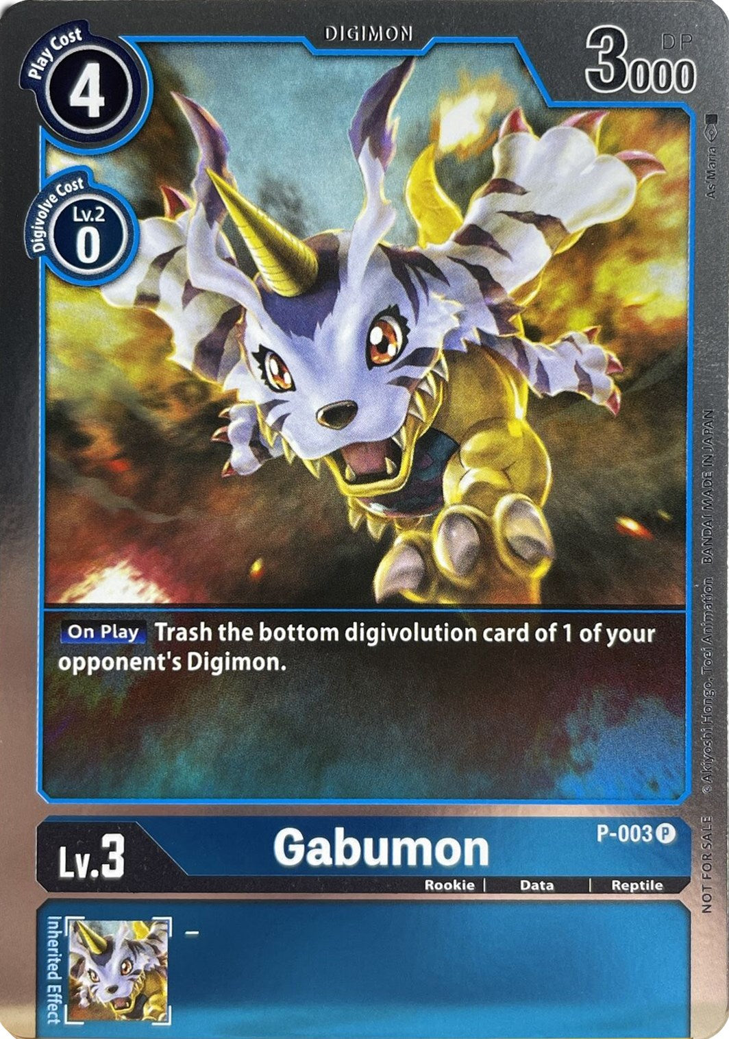 Gabumon - P-003 [P-003] [Digimon Promotion Cards] Foil