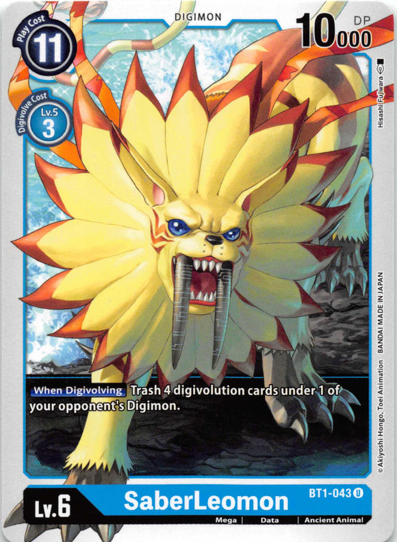 SaberLeomon [BT1-043] [Release Special Booster] Normal