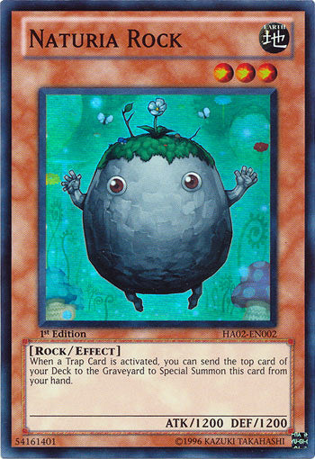 Naturia Rock [HA02-EN002] Super Rare - Duel Kingdom