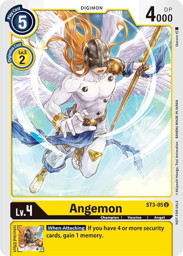 Angemon - ST3-05 (Tamer Party Promo) [ST3-05-U] [Starter Deck 03: Heaven's Yellow] Normal