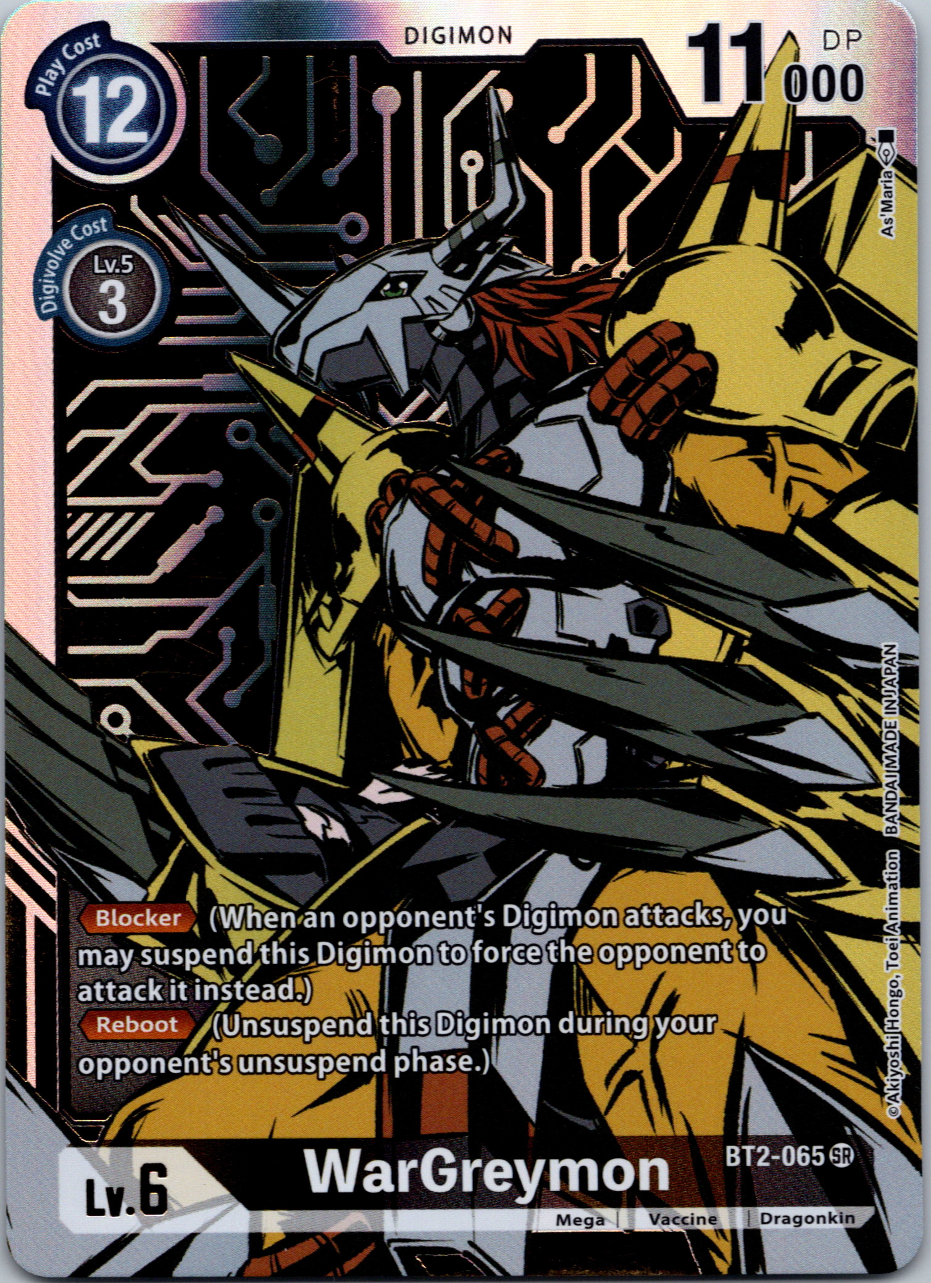 WarGreymon - BT2-065 (Alternate Art) [BT2-065] [Release Special Booster] Foil