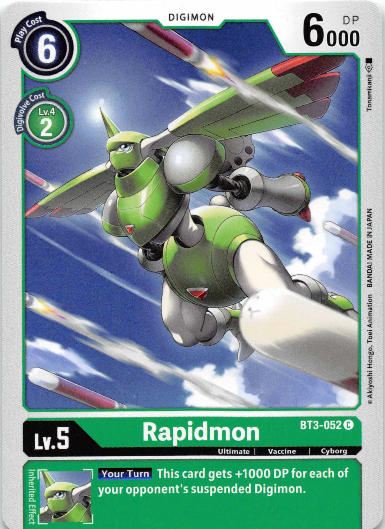 Rapidmon [BT3-052] [Release Special Booster] Normal