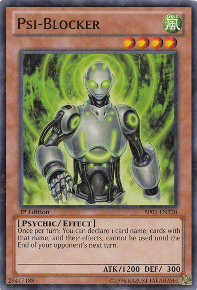 Psi-Blocker [BP01-EN220] Starfoil Rare - Duel Kingdom