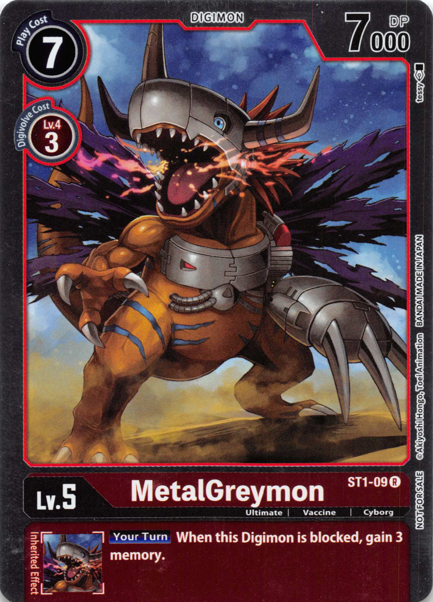 MetalGreymon - ST1-09 (Tamer Battle Pack 1) [ST1-09] [Starter Deck 01: Gaia Red] Normal