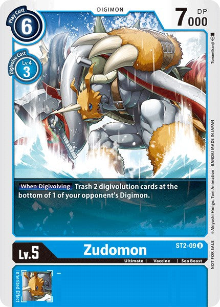 Zudomon - ST2-09 (Tamer Battle Pack 1) [ST2-09] [Starter Deck 02: Cocytus Blue] Normal