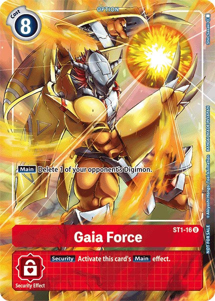 Gaia Force - ST1-16 (Tamer's Evolution Box) [ST1-16-U] [Starter Deck 01: Gaia Red] Foil