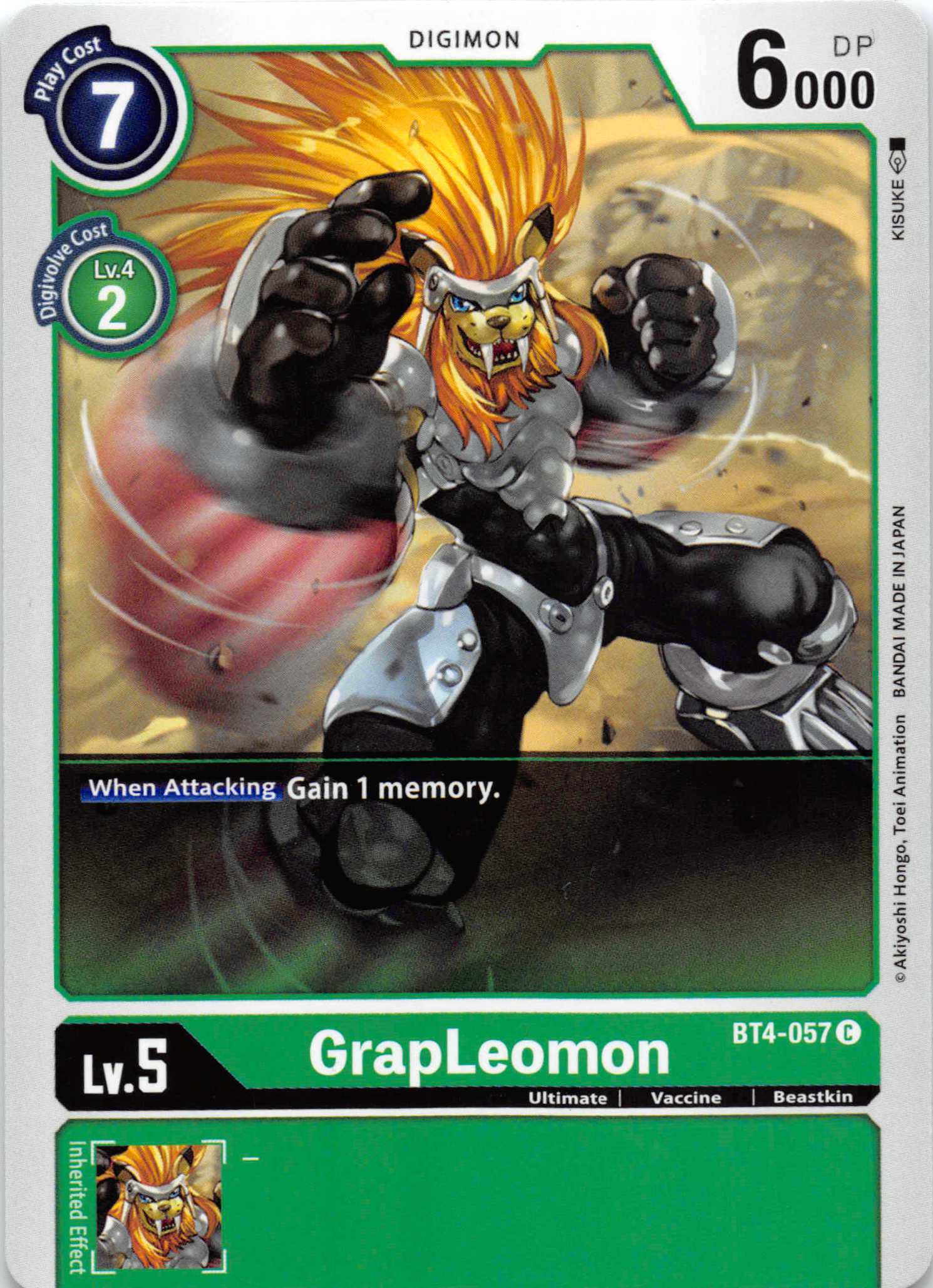 GrapLeomon [BT4-057] [Great Legend] Normal