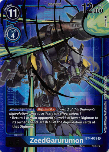 ZeedGarurumon (Alternate Art) [BT4-033] [Great Legend] Foil