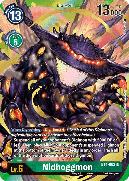 Nidhoggmon (Alternate Art) [BT4-062] [Great Legend] Foil