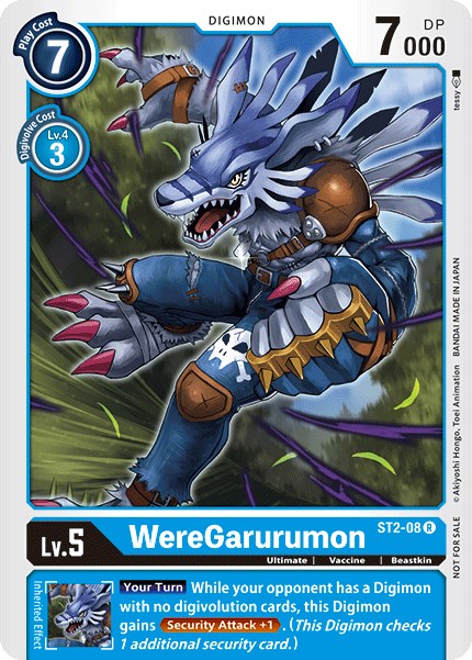 WereGarurumon - ST2-08 (Tamer Party Vol. 2 Promo) [ST2-08] [Starter Deck 02: Cocytus Blue] Normal
