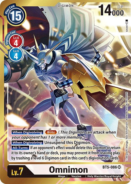 Omnimon (Alternate Art - sasasi) [BT5-086] [Battle of Omni] Foil