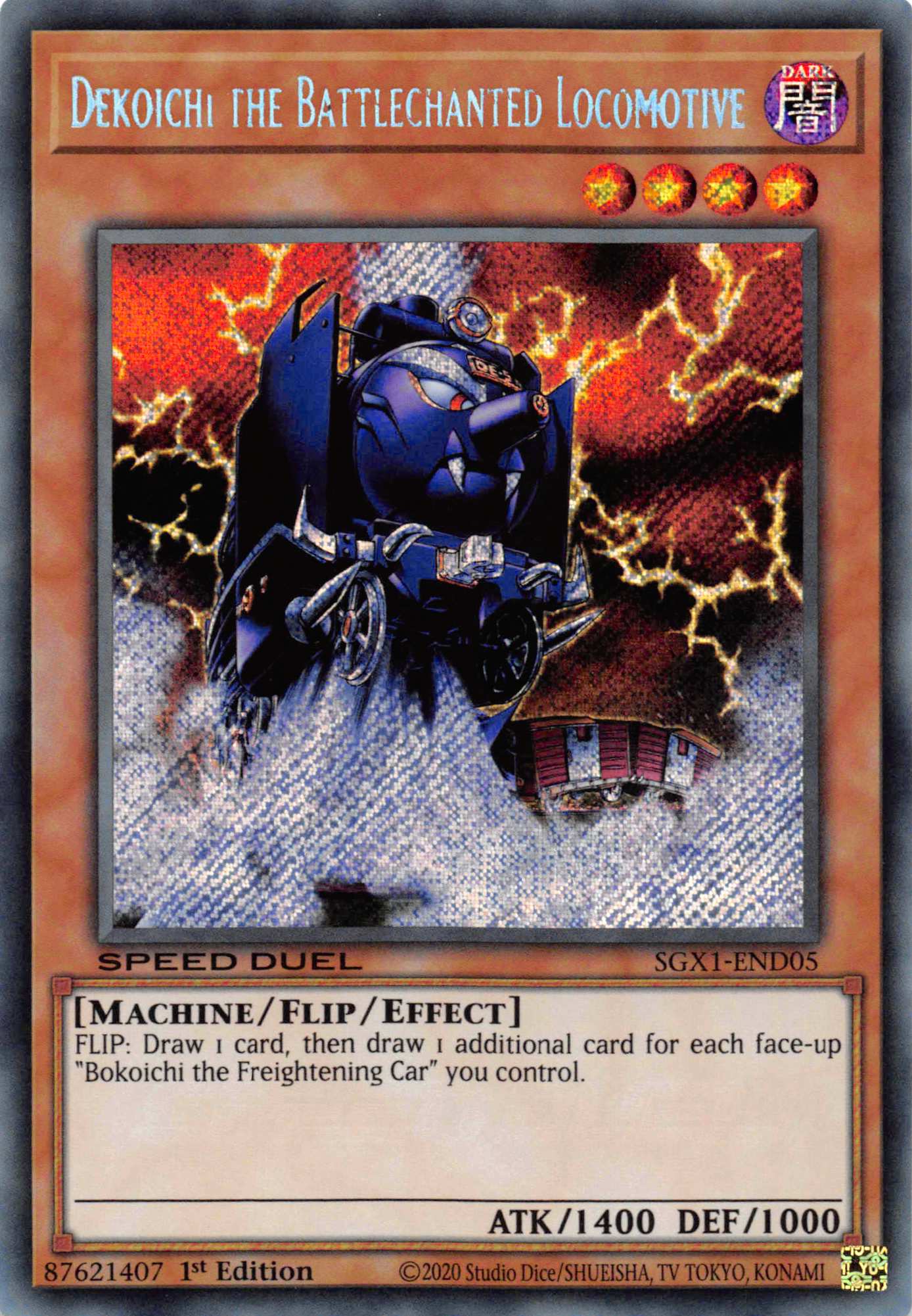 Dekoichi the Battlechanted Locomotive [SGX1-END05] Secret Rare - Duel Kingdom