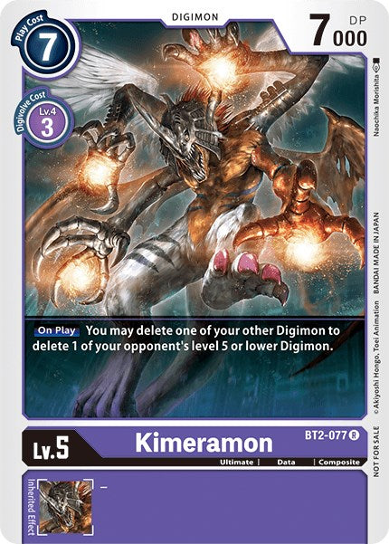 Kimeramon - BT2-077 (Battle of Omni Pre-Release) [BT2-077] [Release Special Booster] Normal