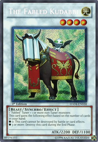 The Fabled Kudabbi [HA04-EN058] Secret Rare - Duel Kingdom