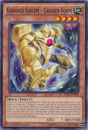 Gogogo Golem - Golden Form [SECE-EN090] Common - Duel Kingdom