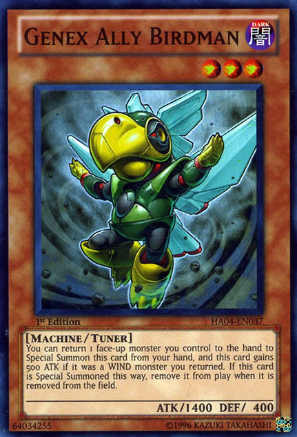 Genex Ally Birdman [HA04-EN037] Super Rare - Duel Kingdom