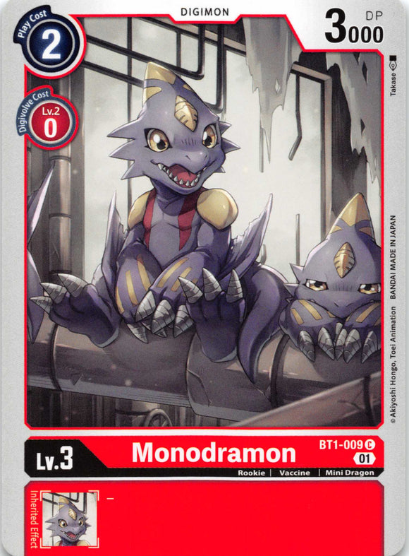 Monodramon - BT1-009 (Alternate Art) [BT1-009-C] [Starter Deck 07: Gallantmon] Normal