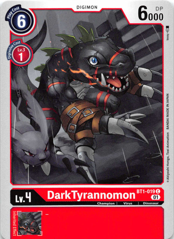 DarkTyrannomon - BT1-019 (Alternate Art) [BT1-019-C] [Starter Deck 07: Gallantmon] Normal