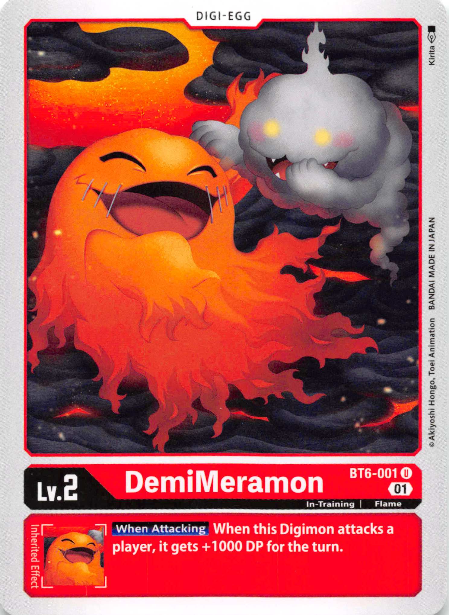 DemiMeramon [BT6-001] [Double Diamond] Normal