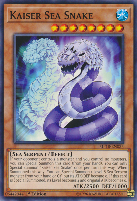 Kaiser Sea Snake [MP18-EN025] Common - Duel Kingdom