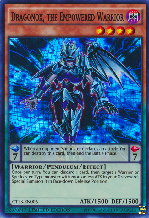 Dragonox, the Empowered Warrior [CT13-EN006] Super Rare - Duel Kingdom