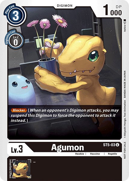 Agumon (Official Tournament Pack Vol.3) [ST5-03] [Starter Deck 05: Machine Black] Normal