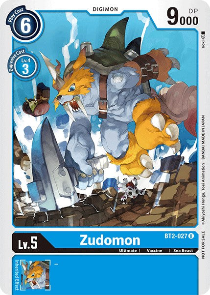 Zudomon - BT2-027 (Official Tournament Pack Vol.3) [BT2-027] [Release Special Booster] Normal