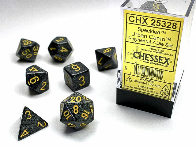 Chessex 7ct Translucent Urban Camo Dice Set - Duel Kingdom