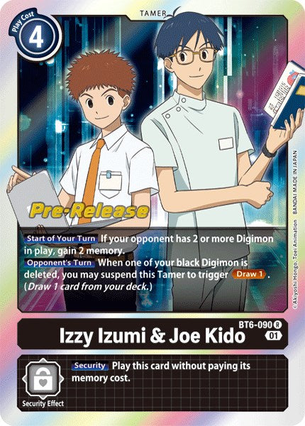 Izzy Izumi & Joe Kido [BT6-090] [Double Diamond Pre-Release Cards] Normal