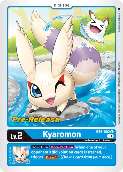 Kyaromon [BT6-002] [Double Diamond Pre-Release Cards] Foil