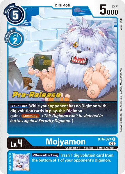 Mojyamon [BT6-024] [Double Diamond Pre-Release Cards] Normal