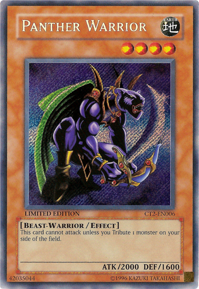 Panther Warrior [CT2-EN006] Secret Rare - Duel Kingdom