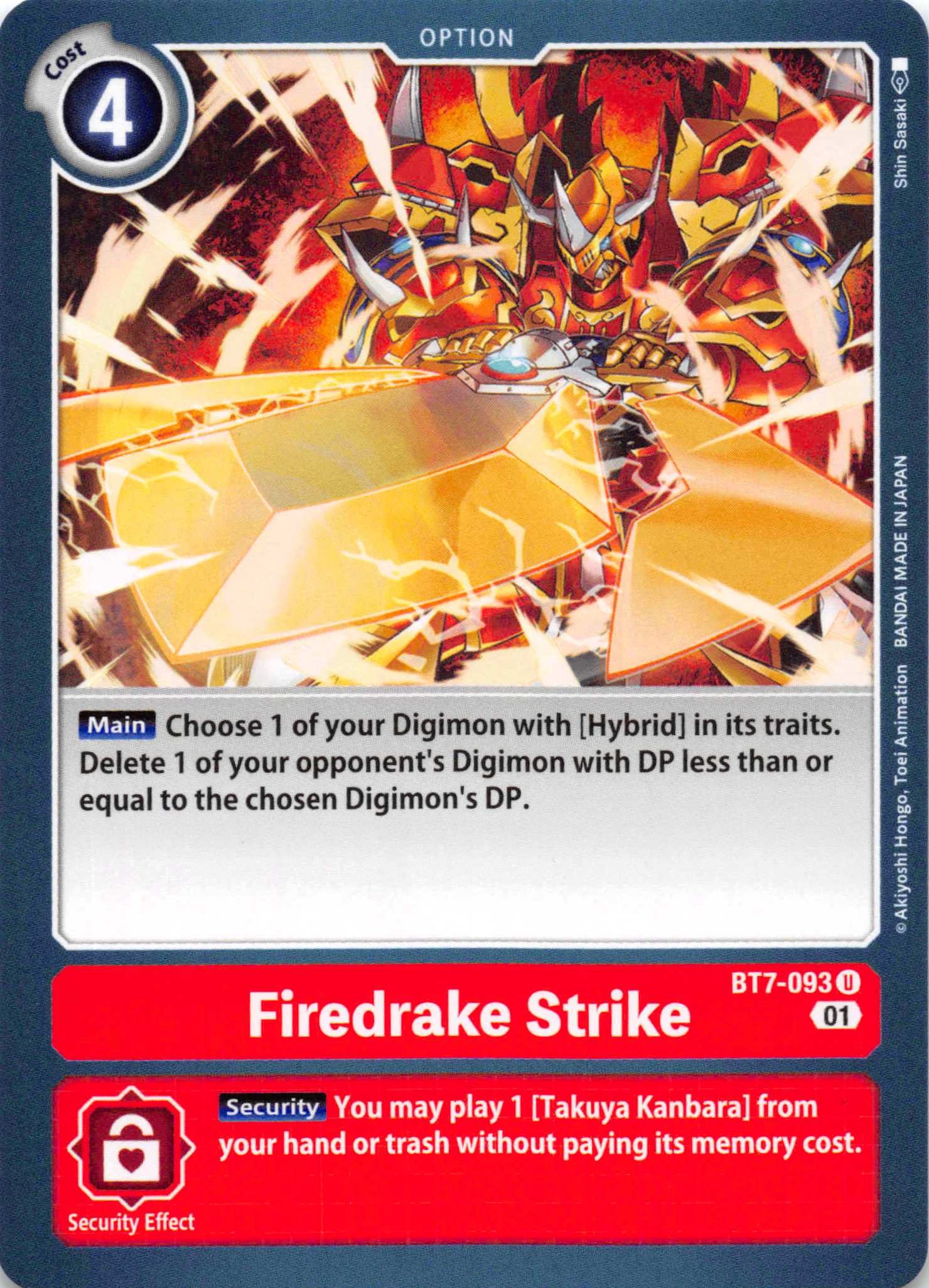 Firedrake Strike [BT7-093] [Next Adventure] Normal
