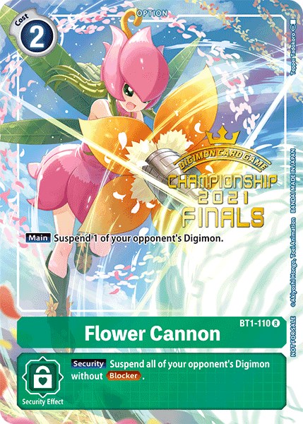 Flower Cannon (2021 Championship Finals Tamer's Evolution Pack) [BT1-110] [Release Special Booster] Foil