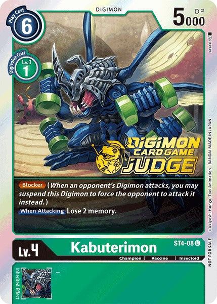 Kabuterimon - ST4-08 (Judge Pack 1) [ST4-08] [Starter Deck 04: Giga Green] Foil