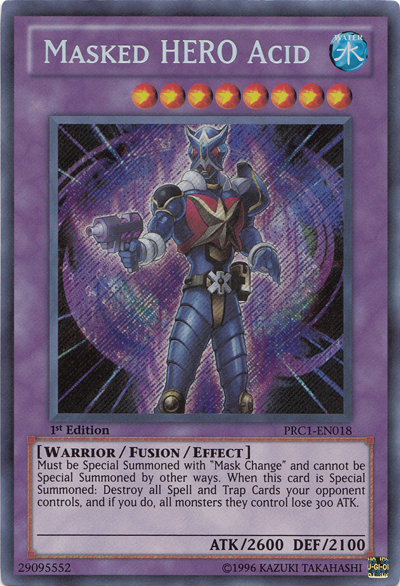 Masked Hero Acid [PRC1-EN018] Secret Rare - Duel Kingdom