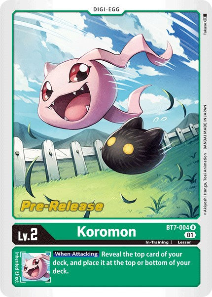 Koromon [BT7-004] [Next Adventure Pre-Release Cards] Foil