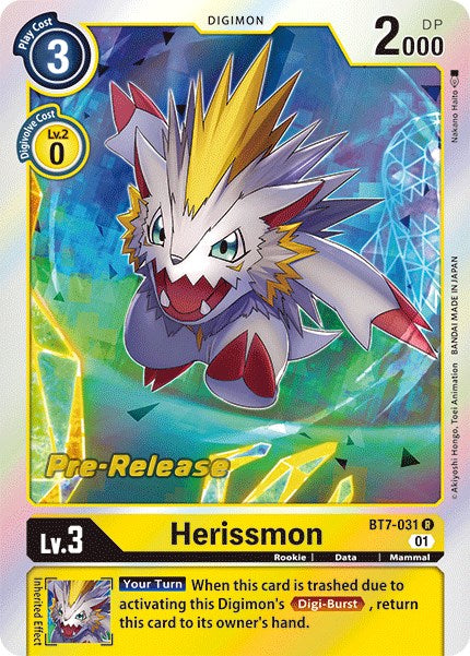 Herissmon [BT7-031] [Next Adventure Pre-Release Cards] Normal