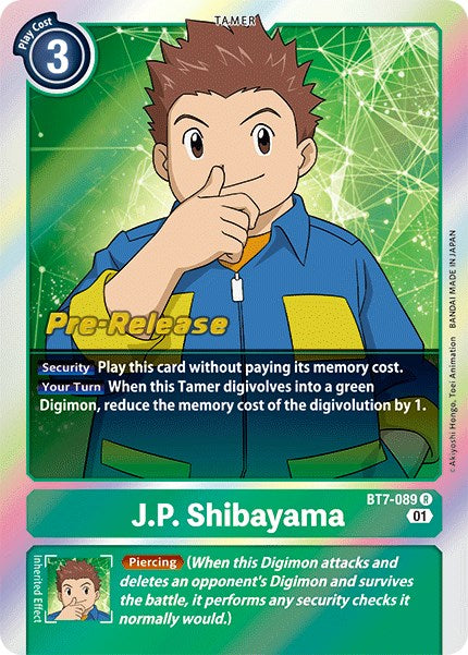 J.P. Shibayama [BT7-089] [Next Adventure Pre-Release Cards] Normal